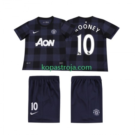 Billiga Fotbollströjor Manchester United Rooney 10 2013 2014 Retro Barn Borta tröja Kortärmad
